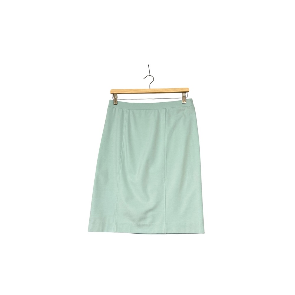Katherine Barclay | Minty Blue Stretch Pencil Skirt Size S
